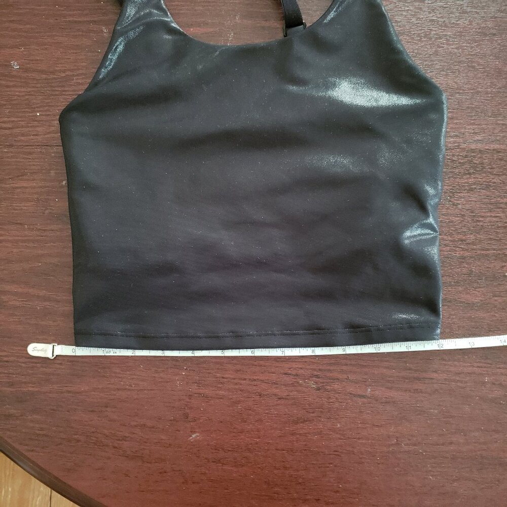 Old Navy metallic black longline sports bra XS - Picture 11 of 12
